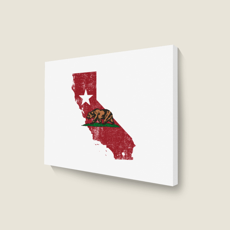 California Map Landscape Canvas Print | Artistshot