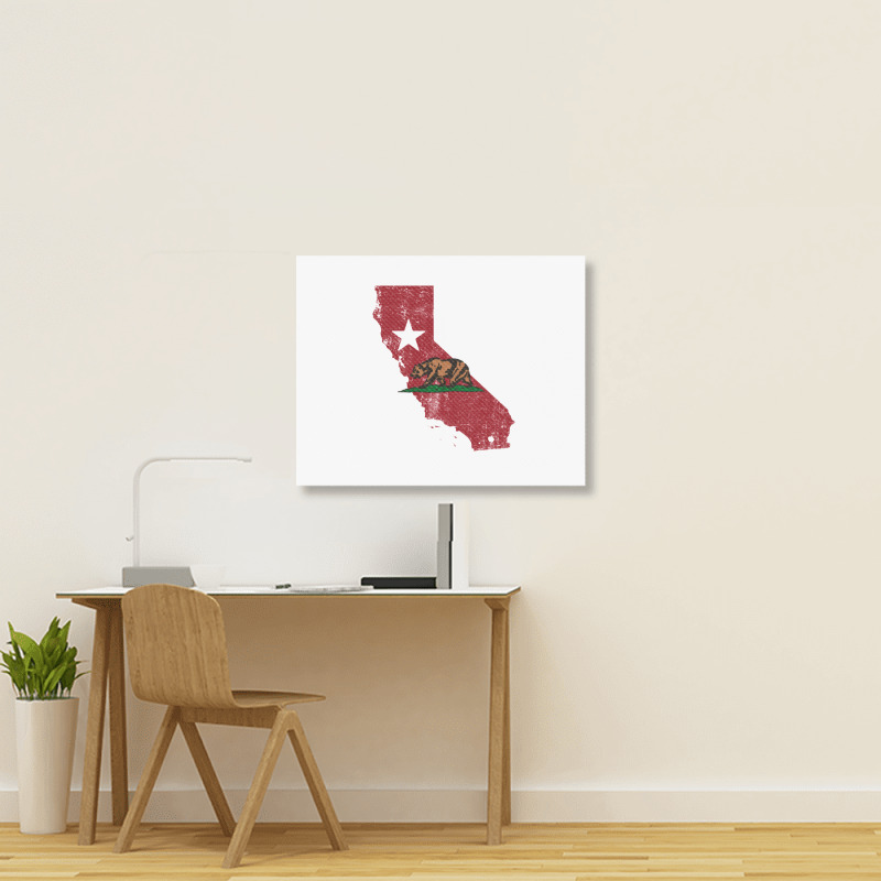 California Map Landscape Canvas Print | Artistshot