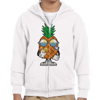 Pineapple Summer Funny Youth Zipper Hoodie | Artistshot