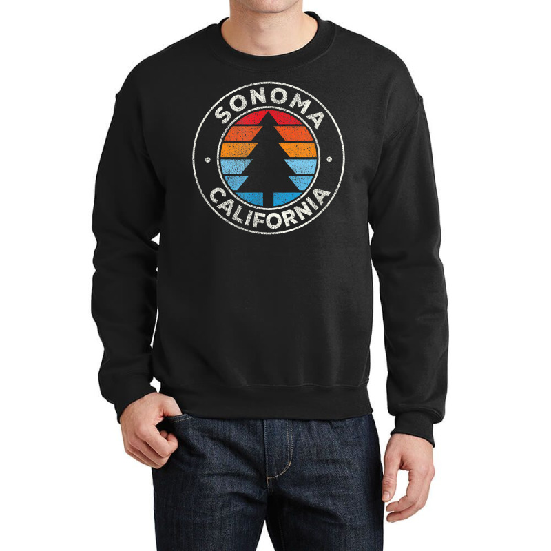 Sonoma California Ca Vintage Graphic Retro 70s T Shirt Crewneck Sweatshirt by michealamifflin | Artistshot