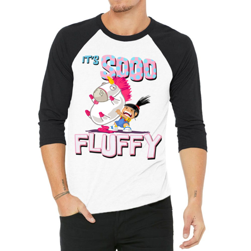 Despicable Me Fluffy Unicorn 3/4 Sleeve Shirt by Ha Thu | Artistshot