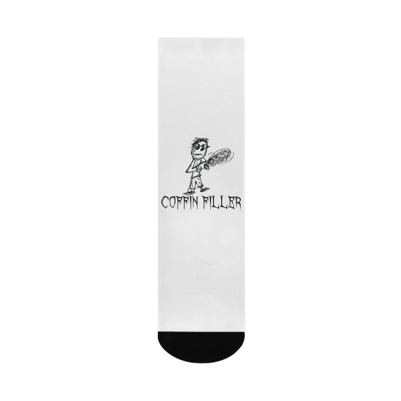 Coffin Filler Halloween Costume Word Design T Shirt Crew Socks | Artistshot