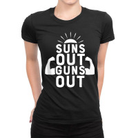 Suns Out Guns Out Funny Beach Summer Vacation For Men Women Tank Top Ladies Fitted T-shirt | Artistshot