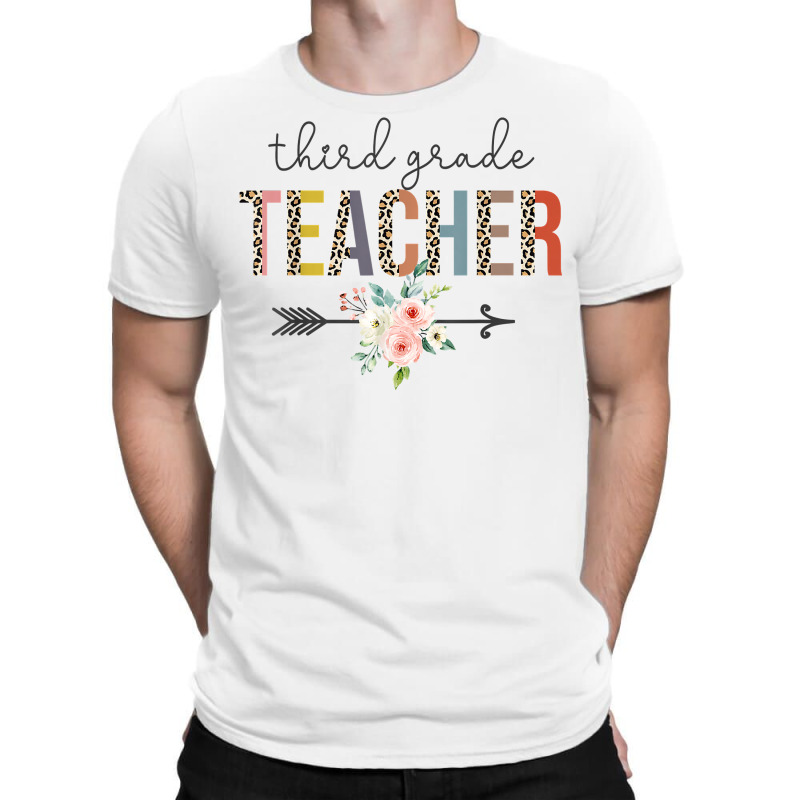 Third Grade Teacher Leopard Teacher's Day Back To School T Shirt T-shirt | Artistshot