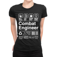 Combat Engineer Product Label Ladies Fitted T-shirt | Artistshot