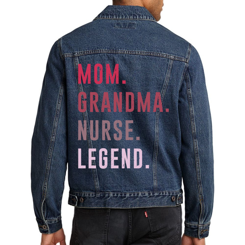 Cute Mom Grandma Nurse Legend Costume Mothers Day Men Denim Jacket | Artistshot