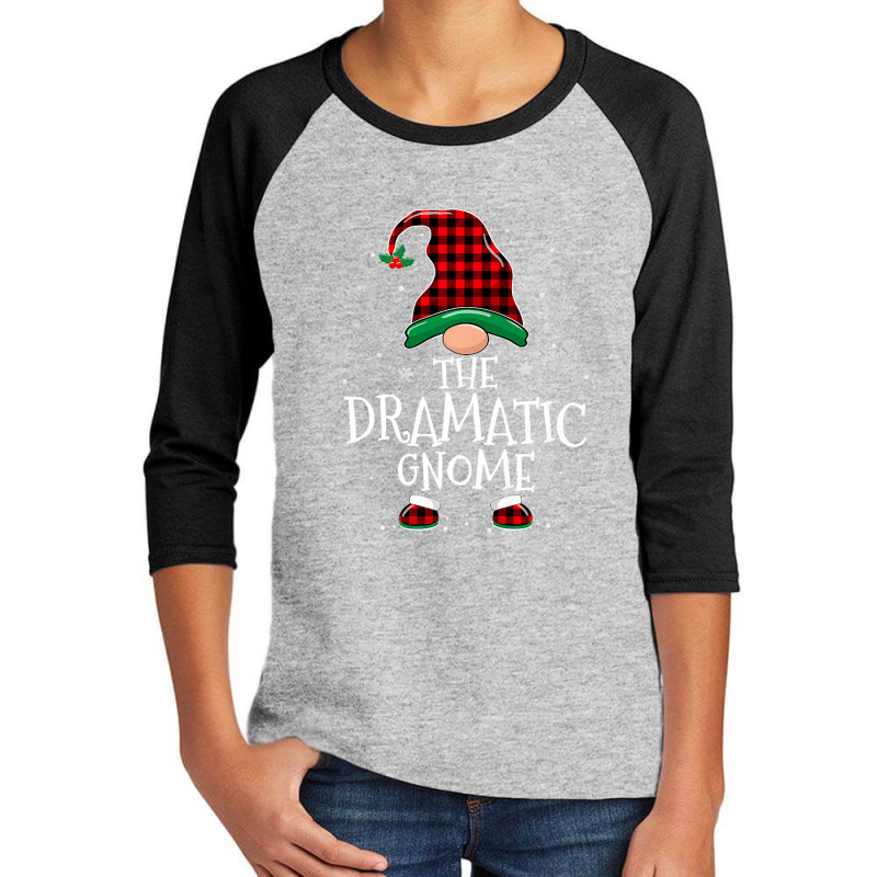 Gnome Dramatic Gnome Family Matching Plaid Christmas Gnomes Pajama Youth 3/4 Sleeve by criticizematter | Artistshot