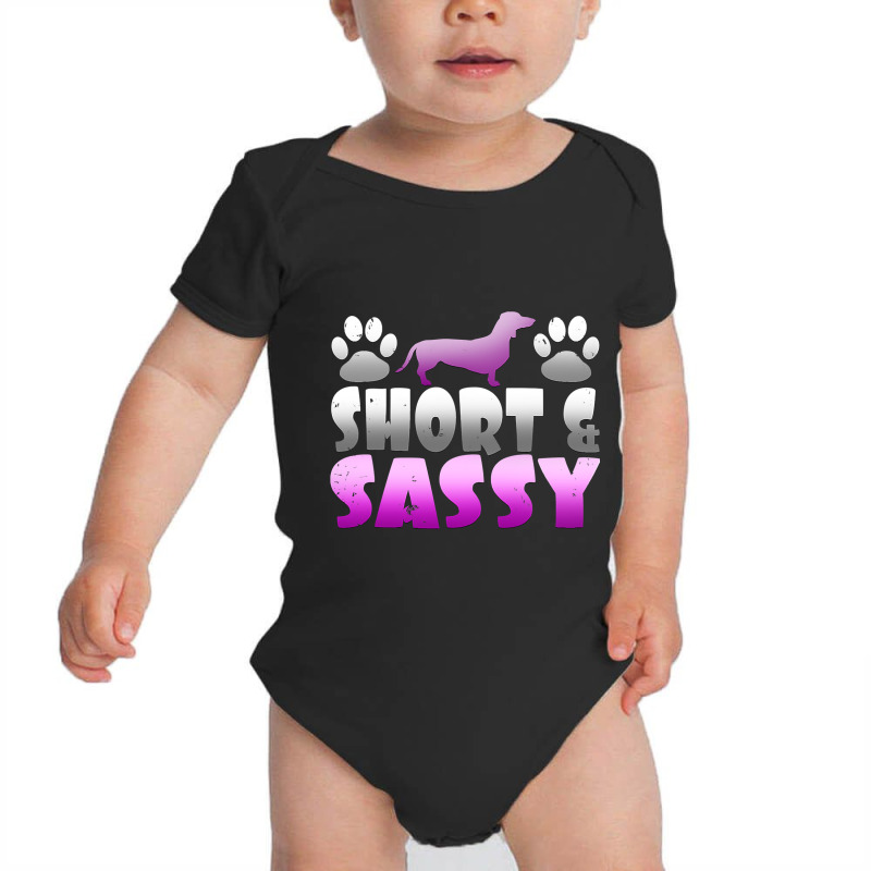 Cute Short And Sassy Wiener Dog Short Legged Hound T Baby Bodysuit | Artistshot