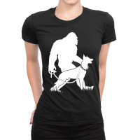 Belgian Malinois T Shirtbigfoot Walking Belgian Malinois T Shirt (1) Ladies Fitted T-shirt | Artistshot