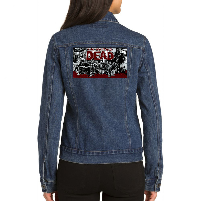 Walking Dead Ladies Denim Jacket by lukma | Artistshot