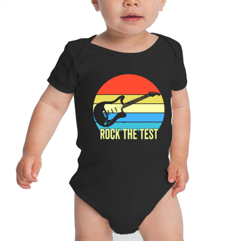 Rock The Test Guitar Vintage Baby Bodysuit by GegerGeden | Artistshot