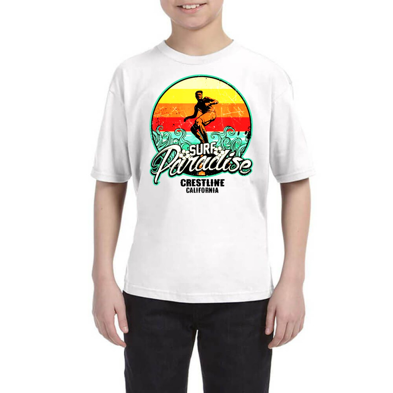 Crestline Surf Paradise Youth Tee by althubich | Artistshot