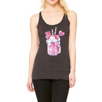 Pink Valentine Smoothie T  Shirt Strawberry Pink Milkshake T  Shirt Racerback Tank | Artistshot