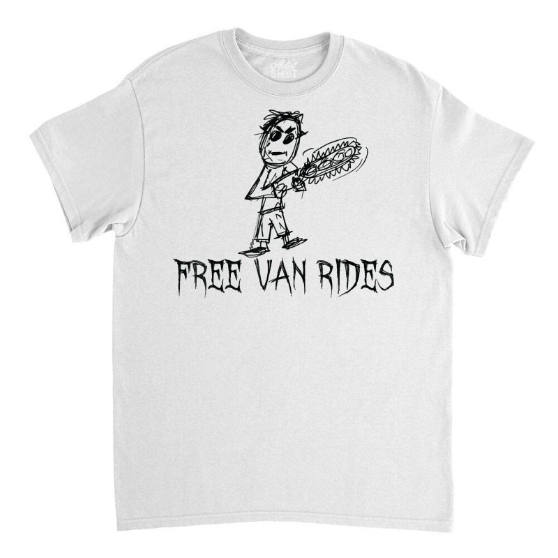 Free Van Rides Halloween Costume Word Design T Shirt Classic T-shirt | Artistshot