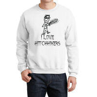 I Love Hitchhikers Halloween Costume Word Design T Shirt Crewneck Sweatshirt | Artistshot