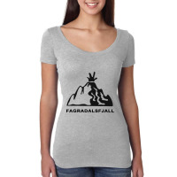 Fagradalsfjall Mountain Volcano Iceland 2021 Women's Triblend Scoop T-shirt | Artistshot