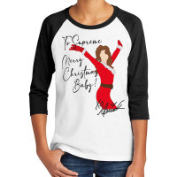 Mariah Carey Merry Christmas Baby! Youth 3/4 Sleeve | Artistshot