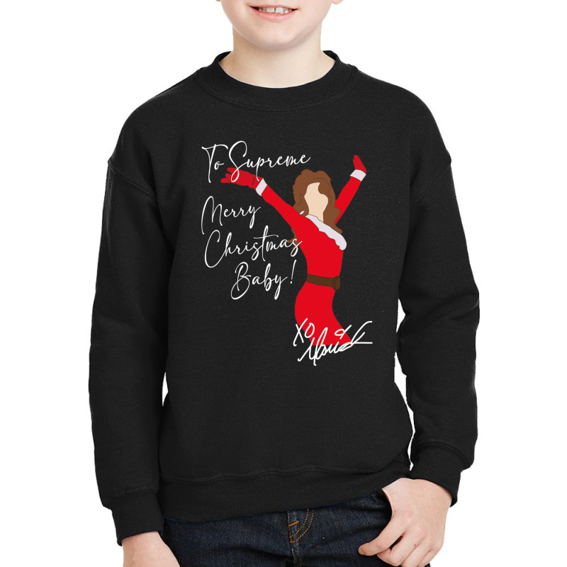 Mariah Carey Merry Christmas Baby White Youth Sweatshirt by coşkun | Artistshot