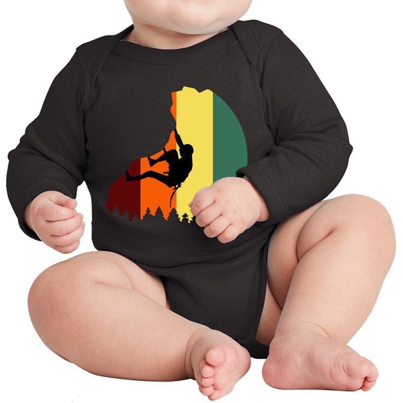 Boulder Mountaineer Climber Long Sleeve Baby Bodysuit | Artistshot