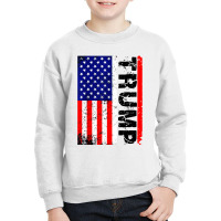 President Donald Trump 2020 Vintage Youth Sweatshirt | Artistshot