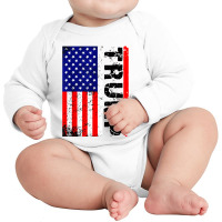 President Donald Trump 2020 Vintage Long Sleeve Baby Bodysuit | Artistshot