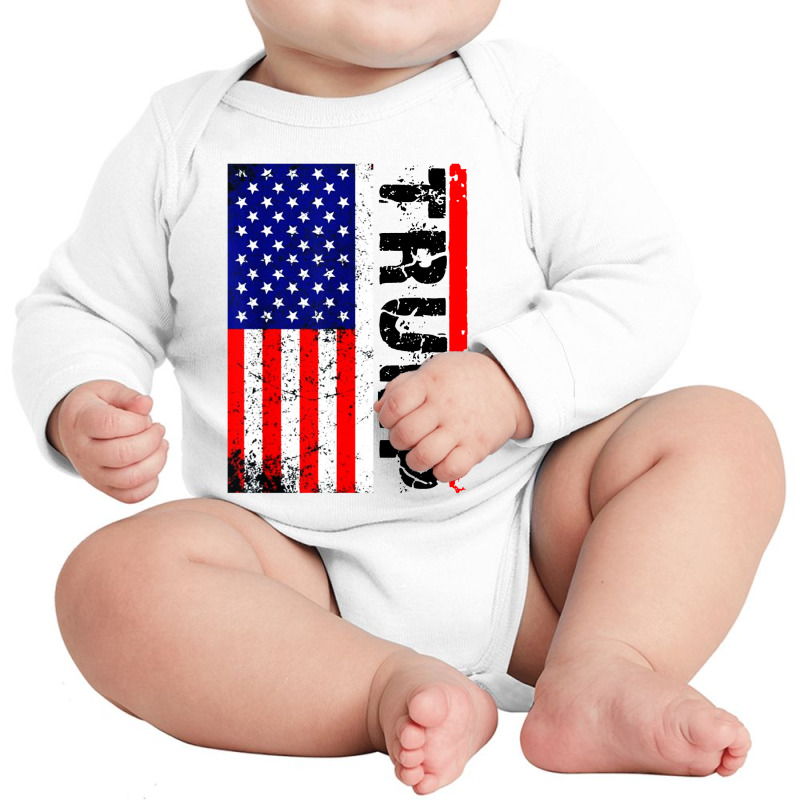 President Donald Trump 2020 Vintage Long Sleeve Baby Bodysuit | Artistshot