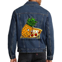 Pizza And Pineapple Men Denim Jacket | Artistshot