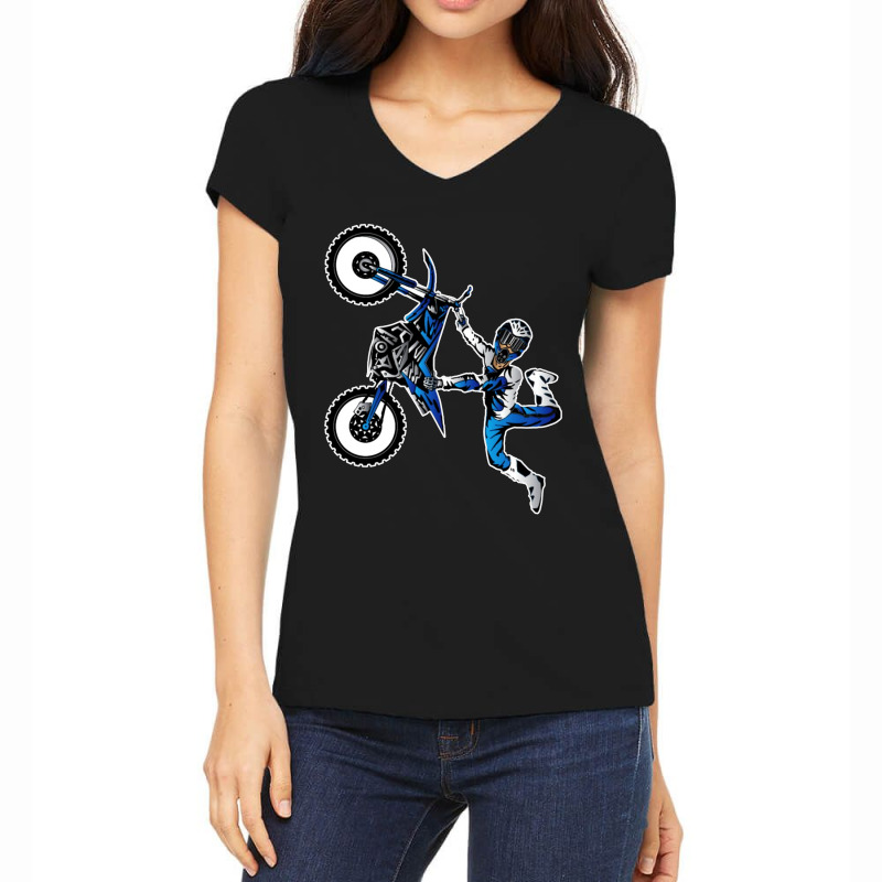 Freestyle Motocross Women's V-neck T-shirt | Artistshot