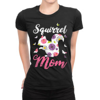 Funny Forest Animal Squirrel Mom Mothers Day Gift Squirrel Ladies Fitted T-shirt | Artistshot