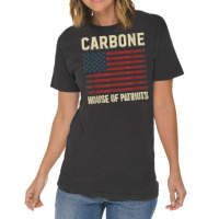 Carbone Last Name Surname American Flag Family T Shirt Vintage T-shirt | Artistshot