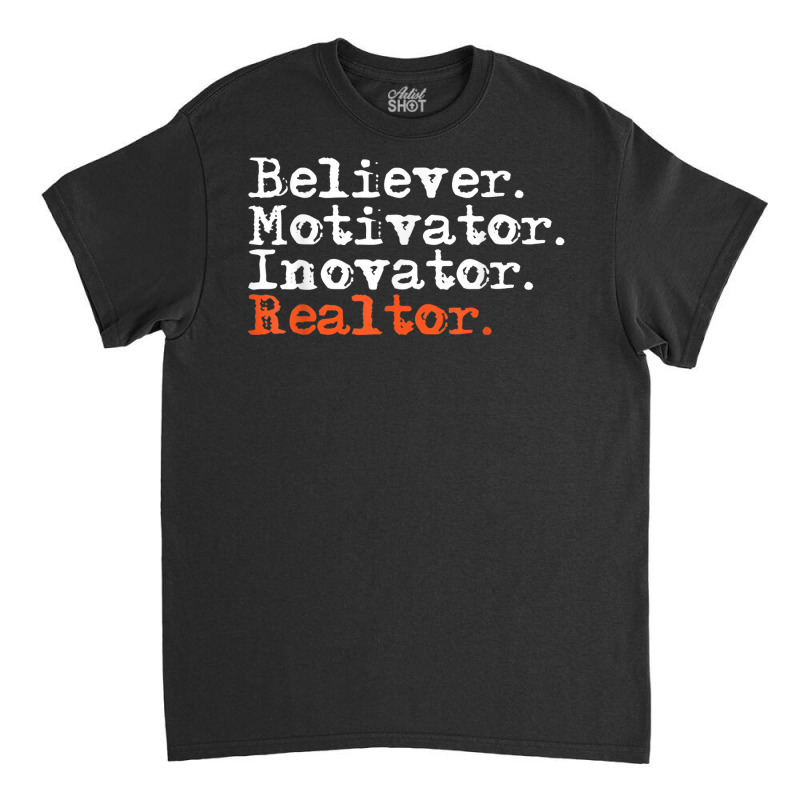 Motivator Believer Innovator Educator Teacher Gift Retro T Shirt Classic T-shirt by kewisharemeliadq | Artistshot