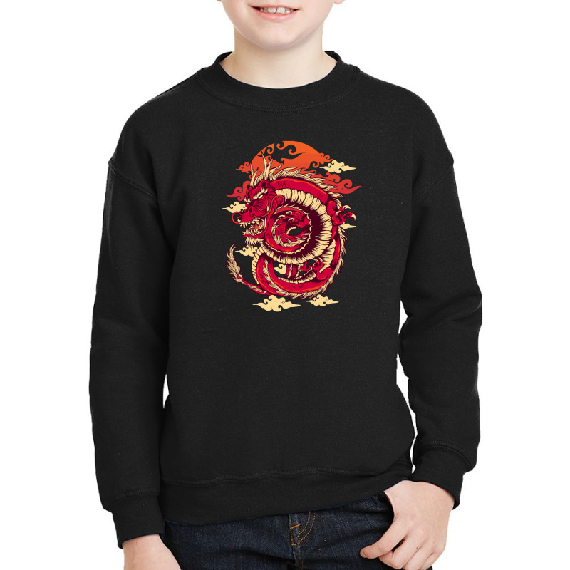 Red Dragon Japan Youth Sweatshirt by difarinasool | Artistshot