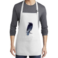 Bodega Bay Crow, Corvid, Raven Lovers, Birders Souvenir Raglan Basebal Medium-length Apron | Artistshot