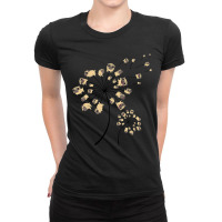 Funny Pug Gift For Men Women Cool Flower Dog Dandelion Lover Ladies Fitted T-shirt | Artistshot