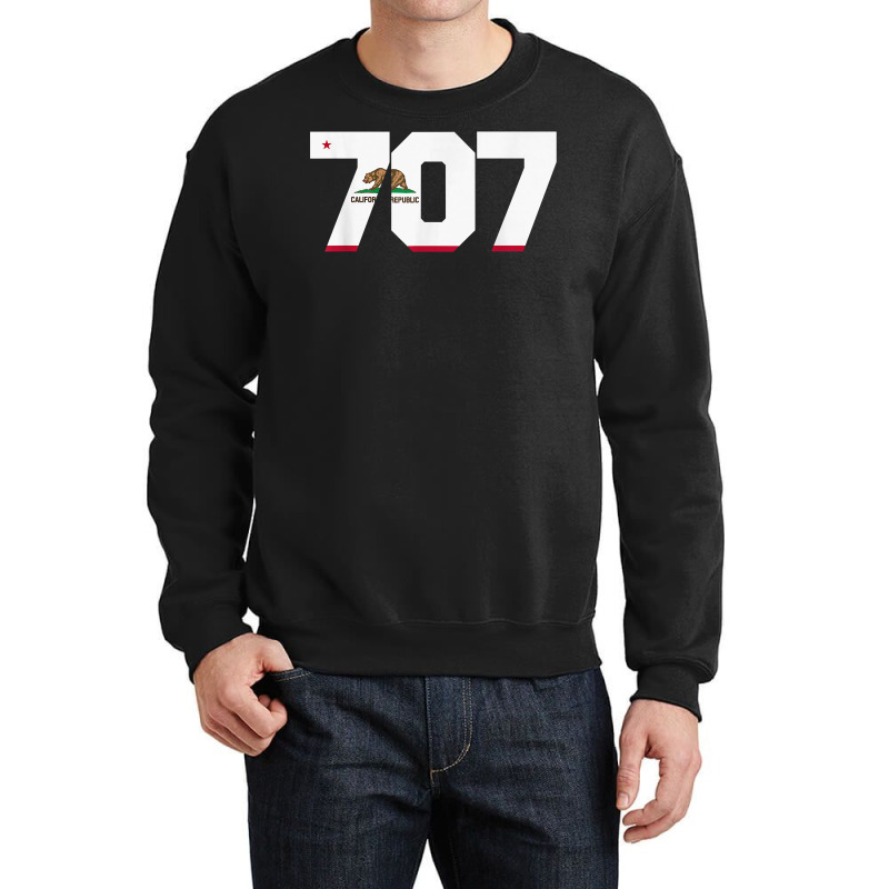 Area Code 707 Shirt   Sonoma California Tshirt Crewneck Sweatshirt by webberoliveria | Artistshot