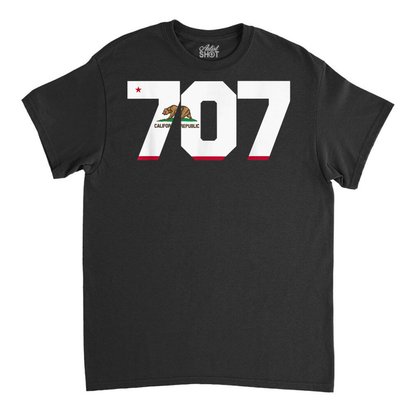 Area Code 707 Shirt   Sonoma California Tshirt Classic T-shirt by webberoliveria | Artistshot