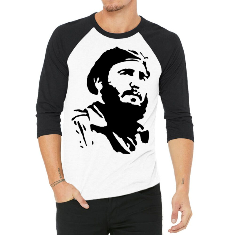 Fidel Castro Cuba Revolution (2) 3/4 Sleeve Shirt by nbobatiga | Artistshot