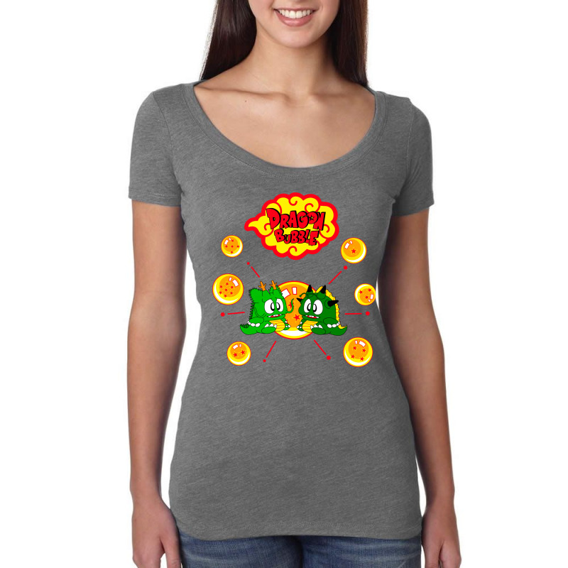 Dragon Bubble Women's Triblend Scoop T-shirt by Karlangas | Artistshot