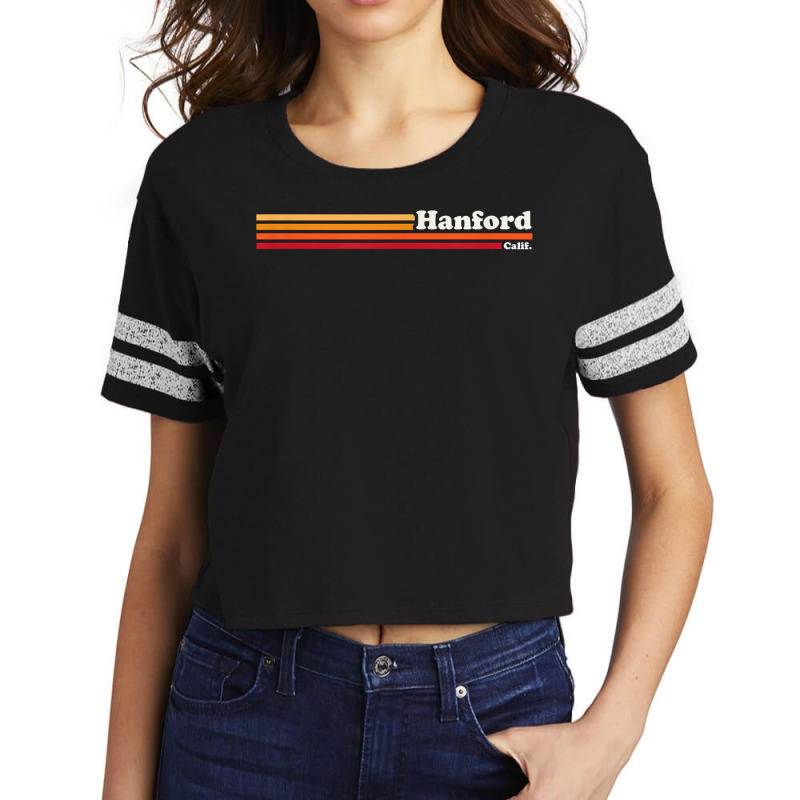 Vintage 1980s Graphic Style Hanford California T Shirt Scorecard Crop Tee by bhuvanseeliger | Artistshot