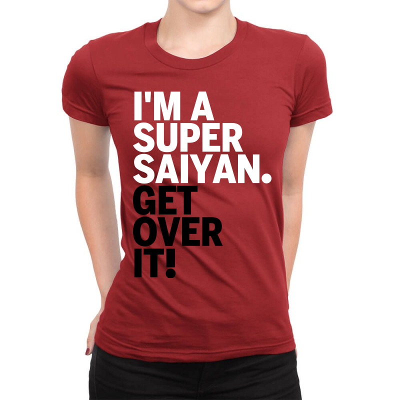 Get Over It Saiyan Ladies Fitted T-Shirt by Karlangas | Artistshot