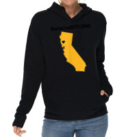 Support Sonoma Strong California State Heart Love T Shirt Lightweight Hoodie | Artistshot