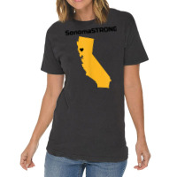 Support Sonoma Strong California State Heart Love T Shirt Vintage T-shirt | Artistshot