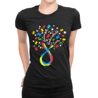 Accept Understand Love Flower Autism Awareness Day Ladies Fitted T-shirt | Artistshot