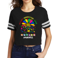 Autism Awareness Accept Understand Love Autism Scorecard Crop Tee | Artistshot