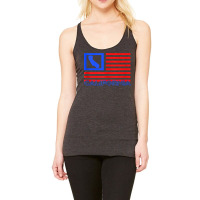 Patriotic California Republic Usa Flag Art Cali Local Map Tank Top Racerback Tank | Artistshot