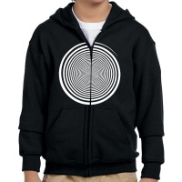 White Swirl Self Hypnosis   Hypnotic Trance Trippy Spiral Tank Top Youth Zipper Hoodie | Artistshot