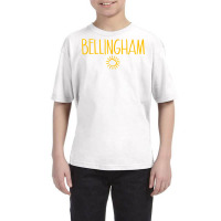 Bellingham Washington Drawing Of Sun Amber Print T Shirt Youth Tee | Artistshot