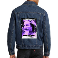 Alan Watts Glitch Aesthetic Men Denim Jacket | Artistshot