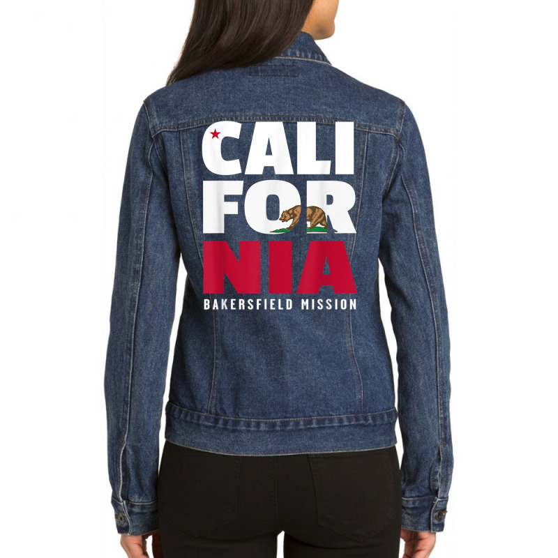 California Bakersfield Mission T Shirt Ladies Denim Jacket by webberoliveria | Artistshot