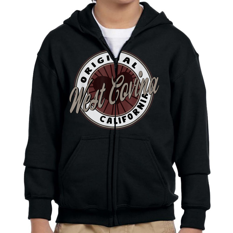 West Covina Travel Souvenir To California T Shirt Youth Zipper Hoodie | Artistshot